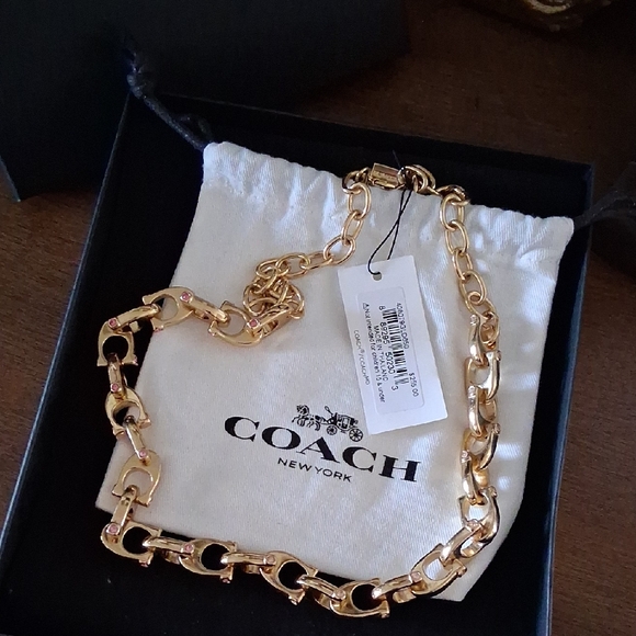 Coach Jewelry - Coach Gold-Tone Chain Necklace